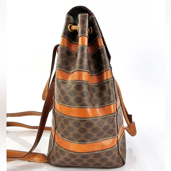 Celine Brown and Tan Backpack main image 15